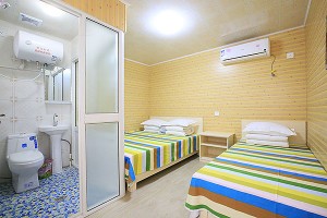 長長島誠慧漁家三人間