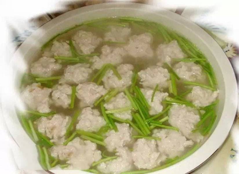 鲅魚丸子湯            